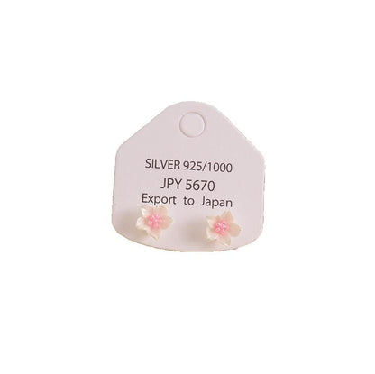Earring Floral Stud Alloy