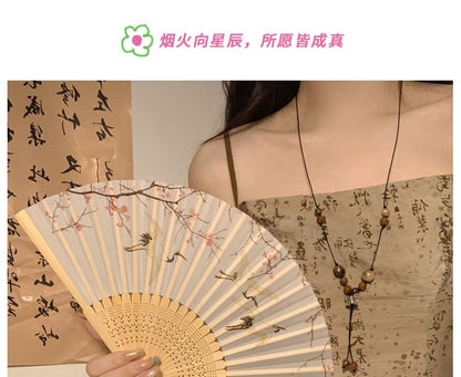 Foldable (Various Print Fan Hand Bamboo Designs)