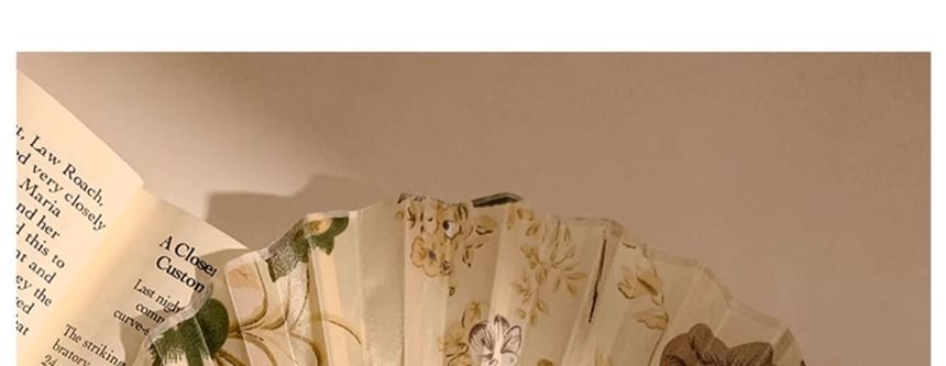 Foldable (Various Print Fan Hand Bamboo Designs)