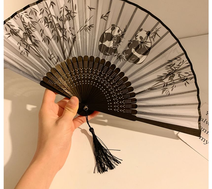 Hand Print Bamboo (Various Foldable Fan Designs)