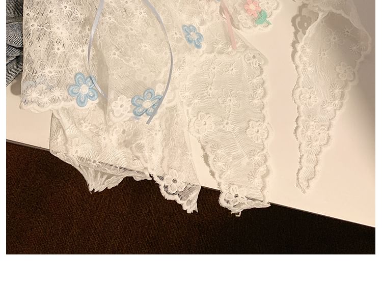 Lace Bow Headkerchief