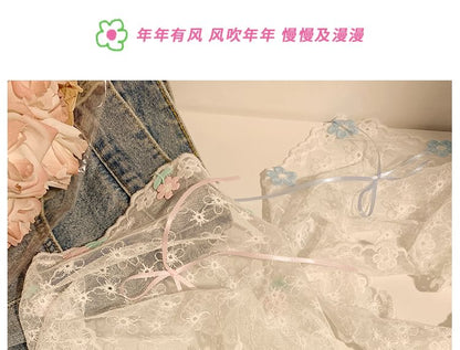 Lace Bow Headkerchief