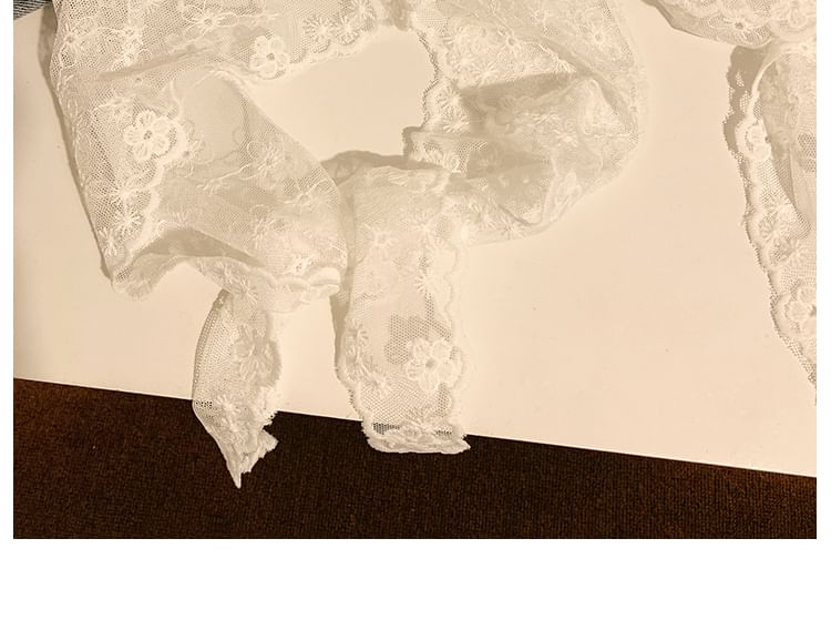 Lace Bow Headkerchief