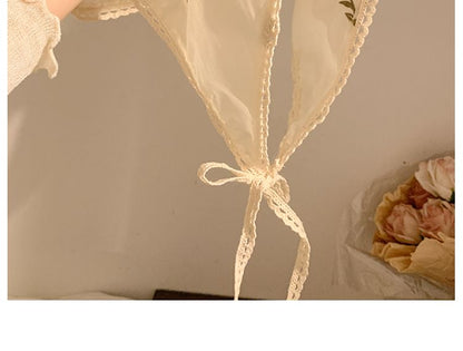 / (Various Floral Embroidered Scrunchie Bandana Designs)