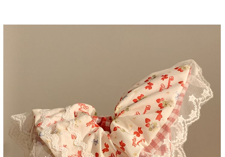 Trim / Lace Cherry Floral Designs) Bandana (Various Scrunchie