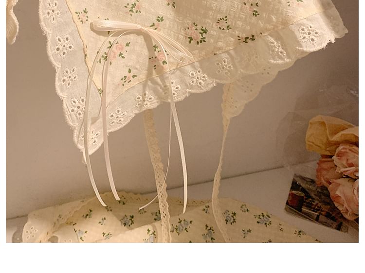 Lace Bandana Designs) / Scrunchie Trim (Various Floral