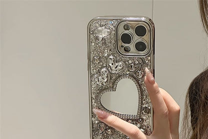Strap Case Phone Set / Mirrored Heart