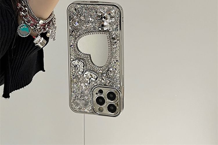 Strap Case Phone Set / Mirrored Heart