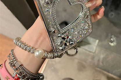 Strap Case Phone Set / Mirrored Heart