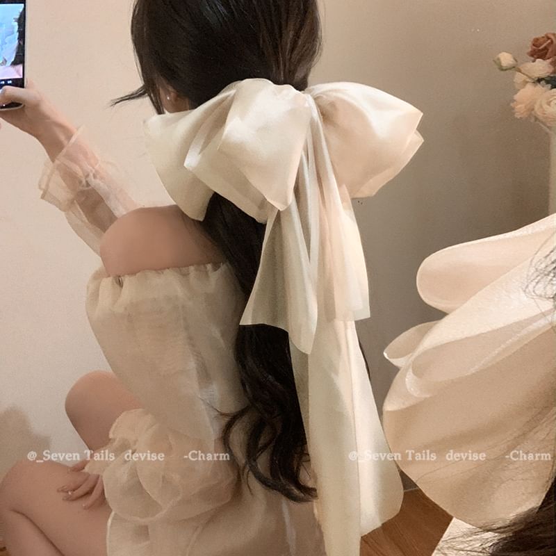 Clip Bow Fabric Hair