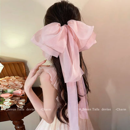 Clip Bow Fabric Hair