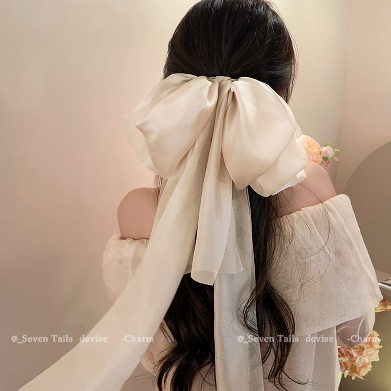 Clip Bow Fabric Hair