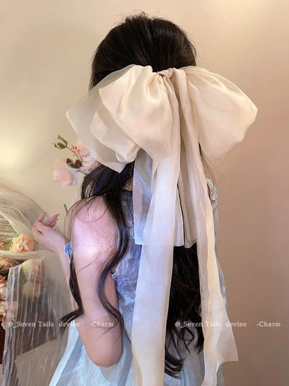 Clip Bow Fabric Hair