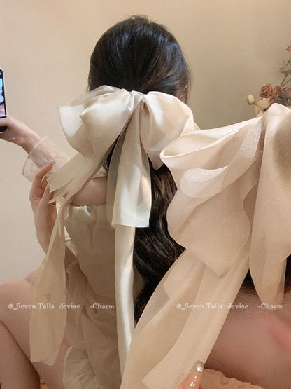 Clip Bow Fabric Hair