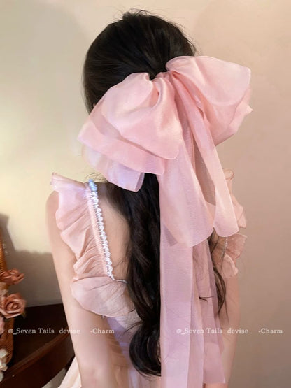 Clip Bow Fabric Hair