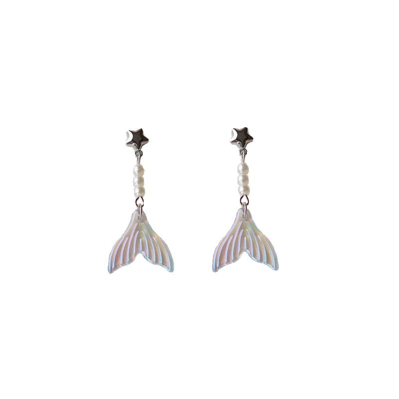 Alloy Designs) Earring (Various Dangle Tail Mermaid