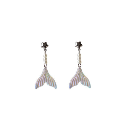 Alloy Designs) Earring (Various Dangle Tail Mermaid