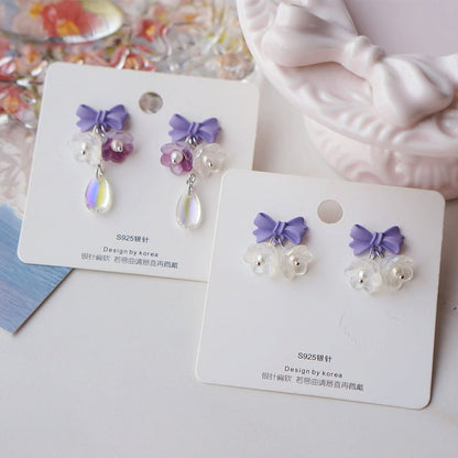 Designs) Alloy Earring (Various Dangle Floral