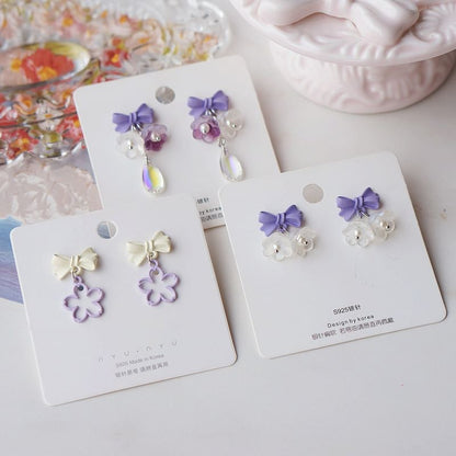 Designs) Alloy Earring (Various Dangle Floral