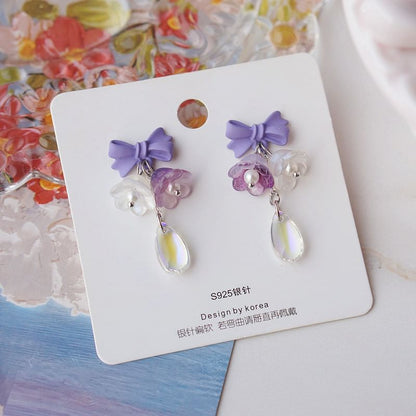 Designs) Alloy Earring (Various Dangle Floral