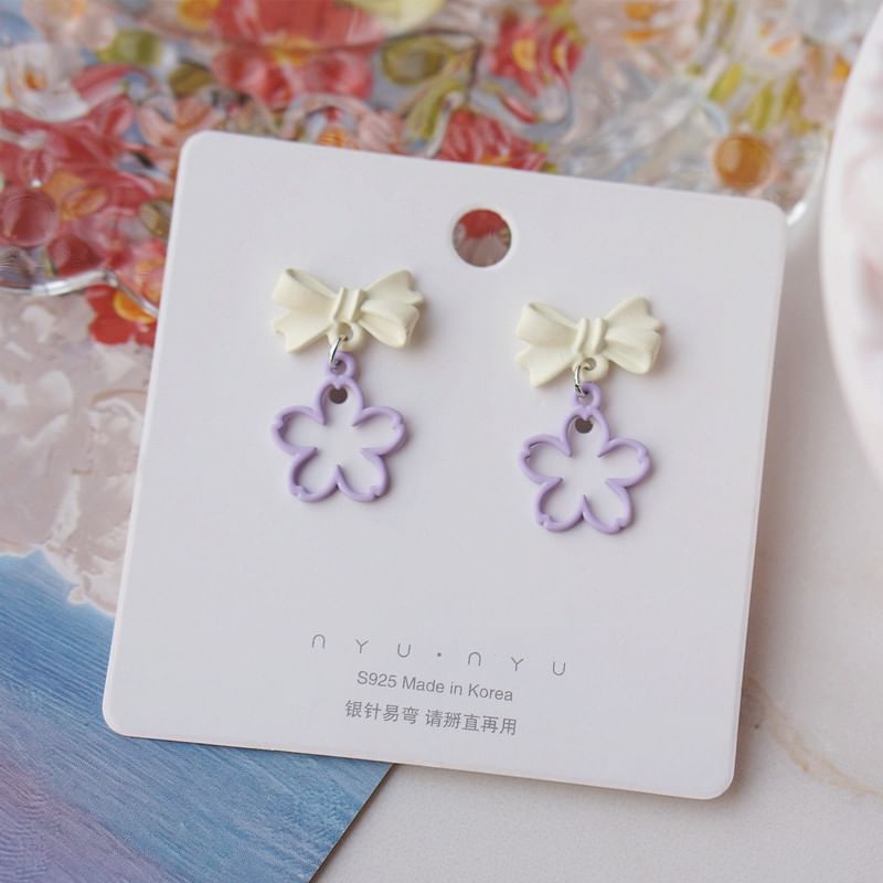 Designs) Alloy Earring (Various Dangle Floral
