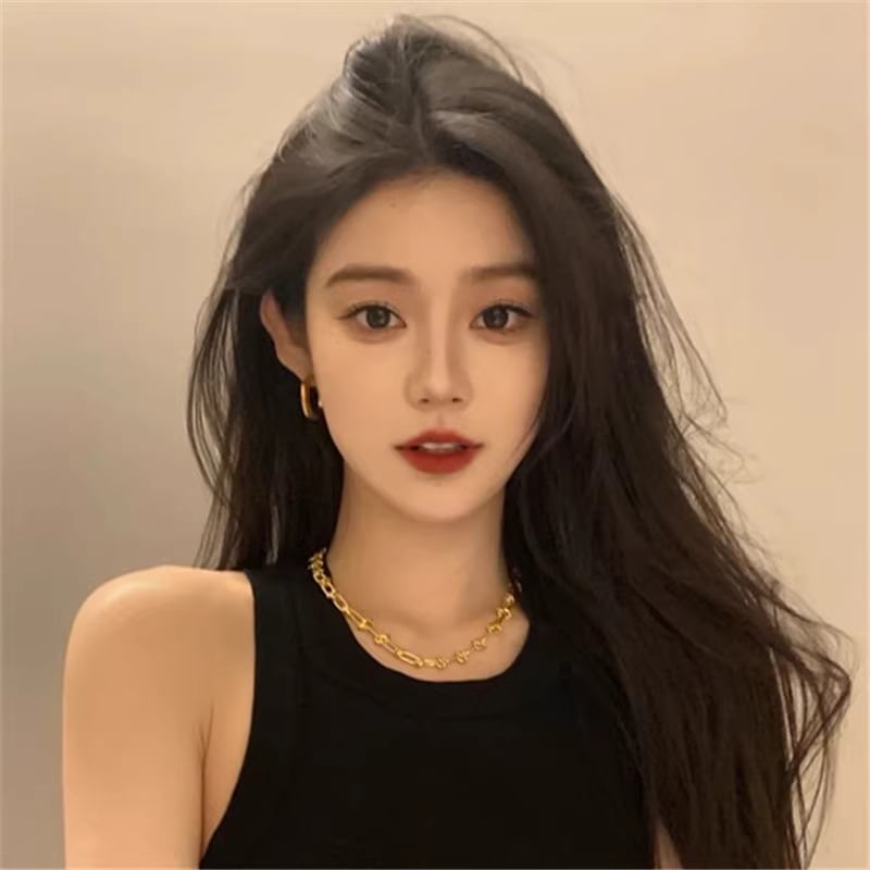 Earring Hoop Geometric