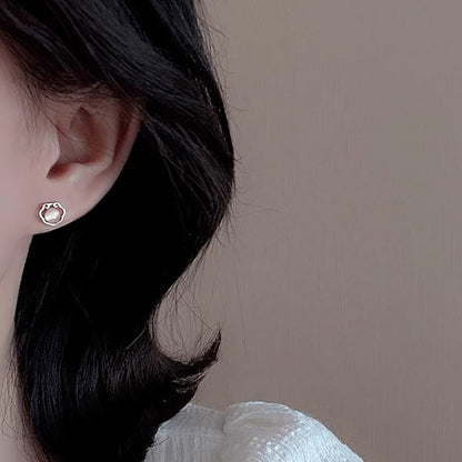 Eye Cat Earring Stud Stone