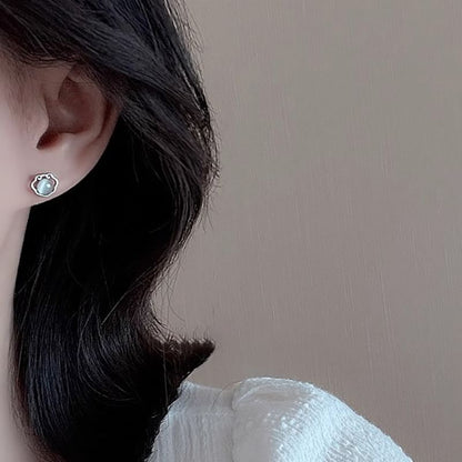 Eye Cat Earring Stud Stone