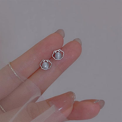 Eye Cat Earring Stud Stone