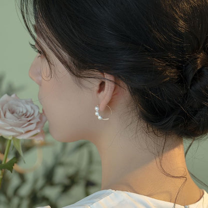 Drop Earring Pearl Faux