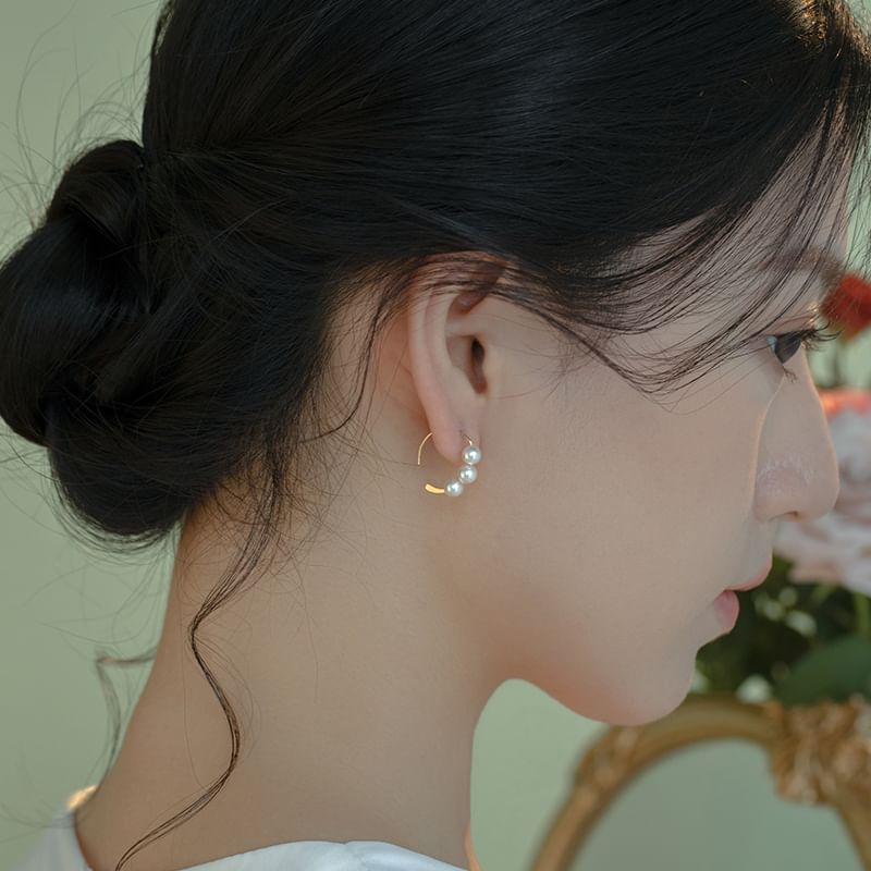 Drop Earring Pearl Faux