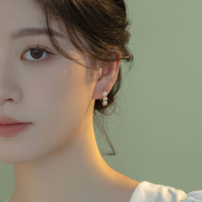 Drop Earring Pearl Faux