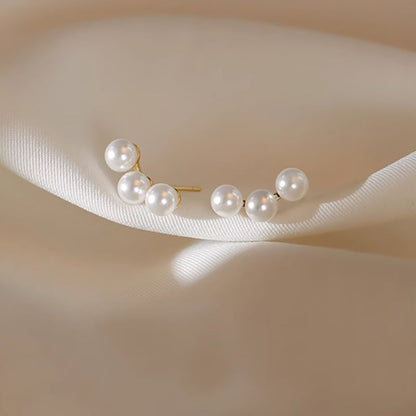 Earring Stud Pearl Faux