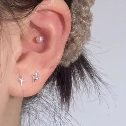 Asymmetrical Star Earring Stud