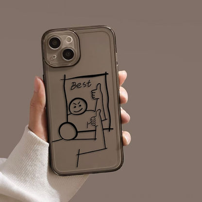 Cartoon Case Mirrored Phone