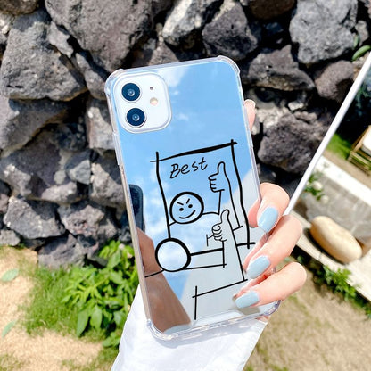 Cartoon Case Mirrored Phone