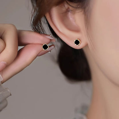 Square Ear Stud Silver Sterling