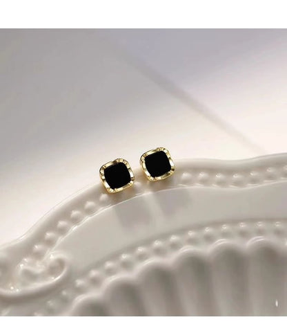 Square Ear Stud Silver Sterling