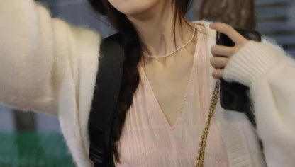 Necklace Beaded Pearl Faux