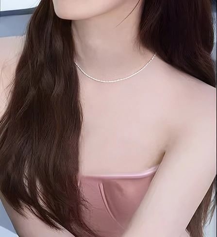 Necklace Beaded Pearl Faux