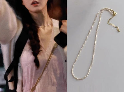 Necklace Beaded Pearl Faux