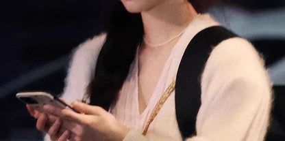 Necklace Beaded Pearl Faux