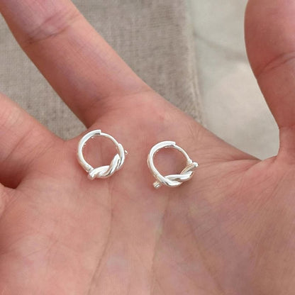 Twisted Huggie Earring