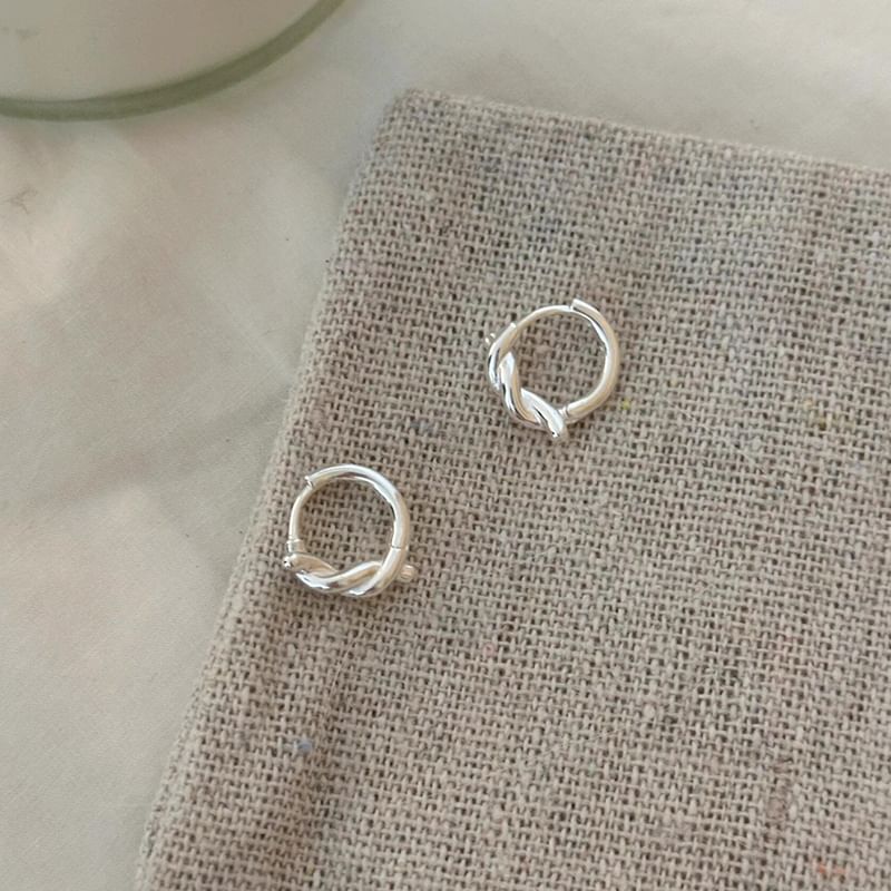 Twisted Huggie Earring