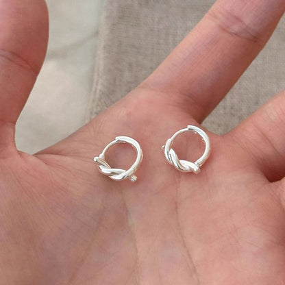 Twisted Huggie Earring