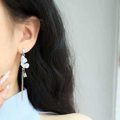 Earring Drop Butterfly Clip / On
