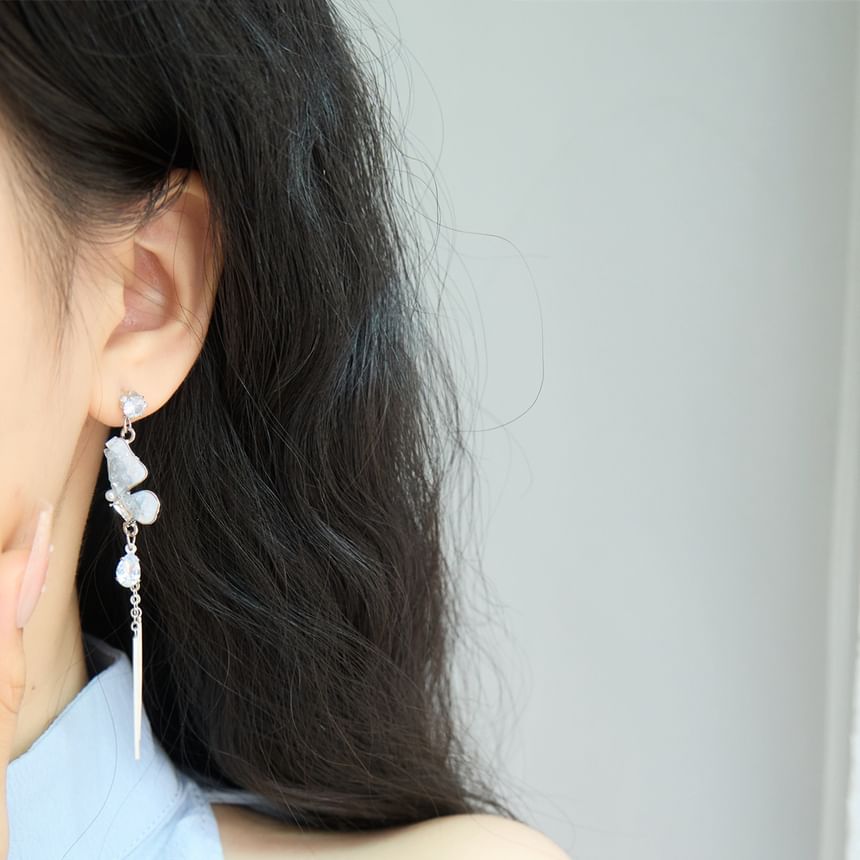 Earring Drop Butterfly Clip / On