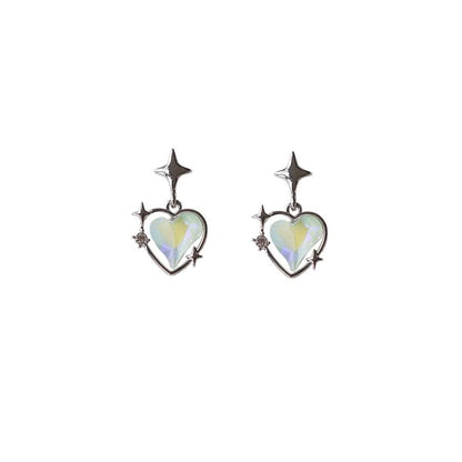 / On Heart Clip Star Earring Drop