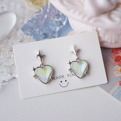 / On Heart Clip Star Earring Drop