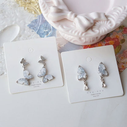 Drop Earring Butterfly Clip / On